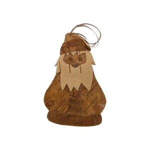 Vrg. Ornament Santa Made In Russia Cardboard/Wood Other? Primitive Rustic 5"